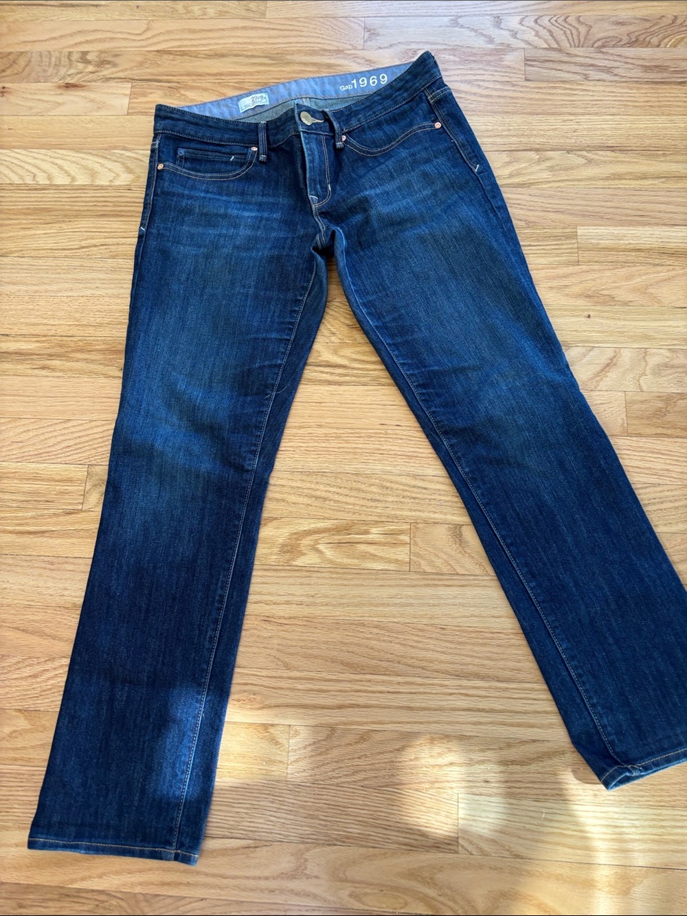 GAP Dark Blue Straight Leg Jeans